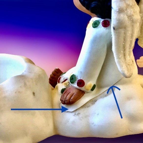 PartyLite Angel Votive Tealight Candle Holder Lot of 2 DAMAGED - Picture 15 of 16